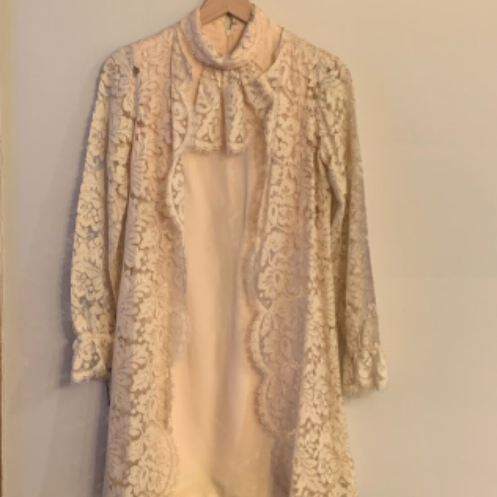 Rare Vintage 1960s Dress and Lace Jacket